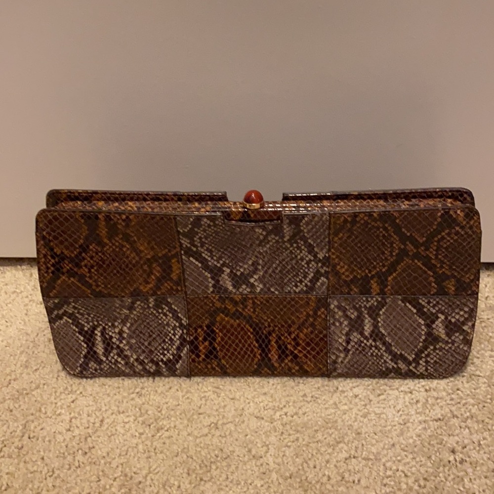 STAUD
Whitney Python-Effect Leather Shoulder Bag